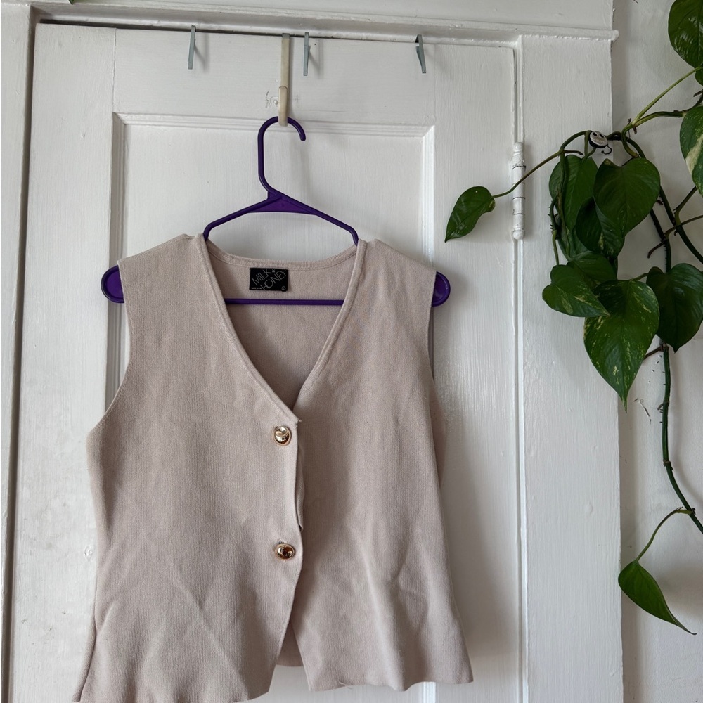 Milk & Honey Cream Knit Top
